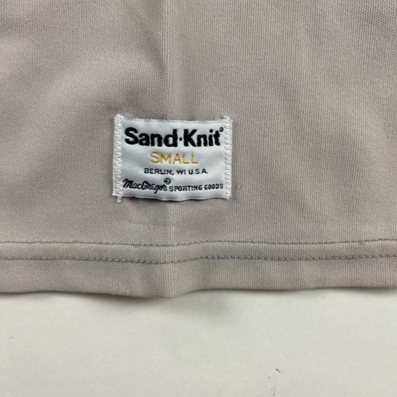 Vintage MacGregor Sand Knit Oakland Athletics A's Baseball Jersey Mens Small MLB - Picture 3 of 8